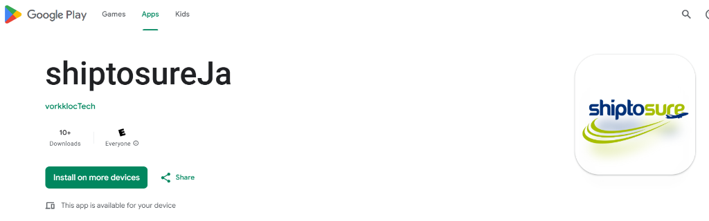 Google Play Store Listing